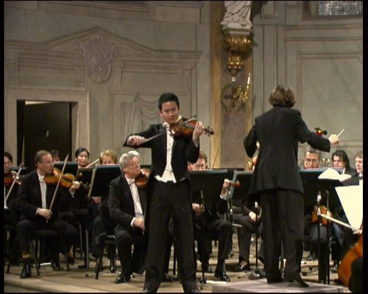 Hradec Kralove Philharmonic performs in Prague. Wayne Lin, Violin, Roberta Carpenter, Conductor