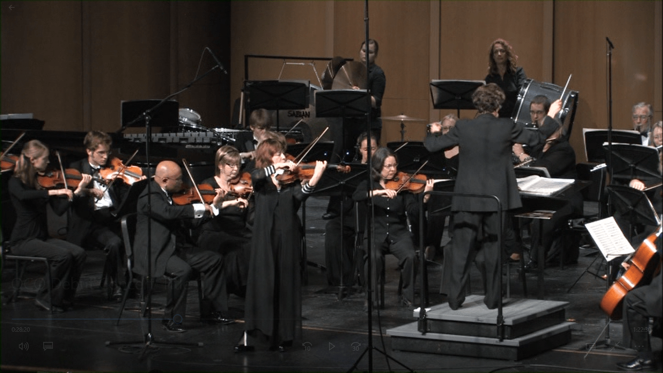 Oconomowoc Chamber Orchestra performs Paganini Violin Concerto#2 with Rimma Sushanskaya Violinist, Roberta Carpenter Conductor
